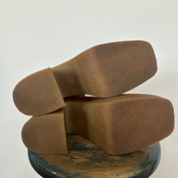 Stella McCartney Skyla Chunky Platform Ankle Boots PRALINE sz 38 - Picture 6 of 13